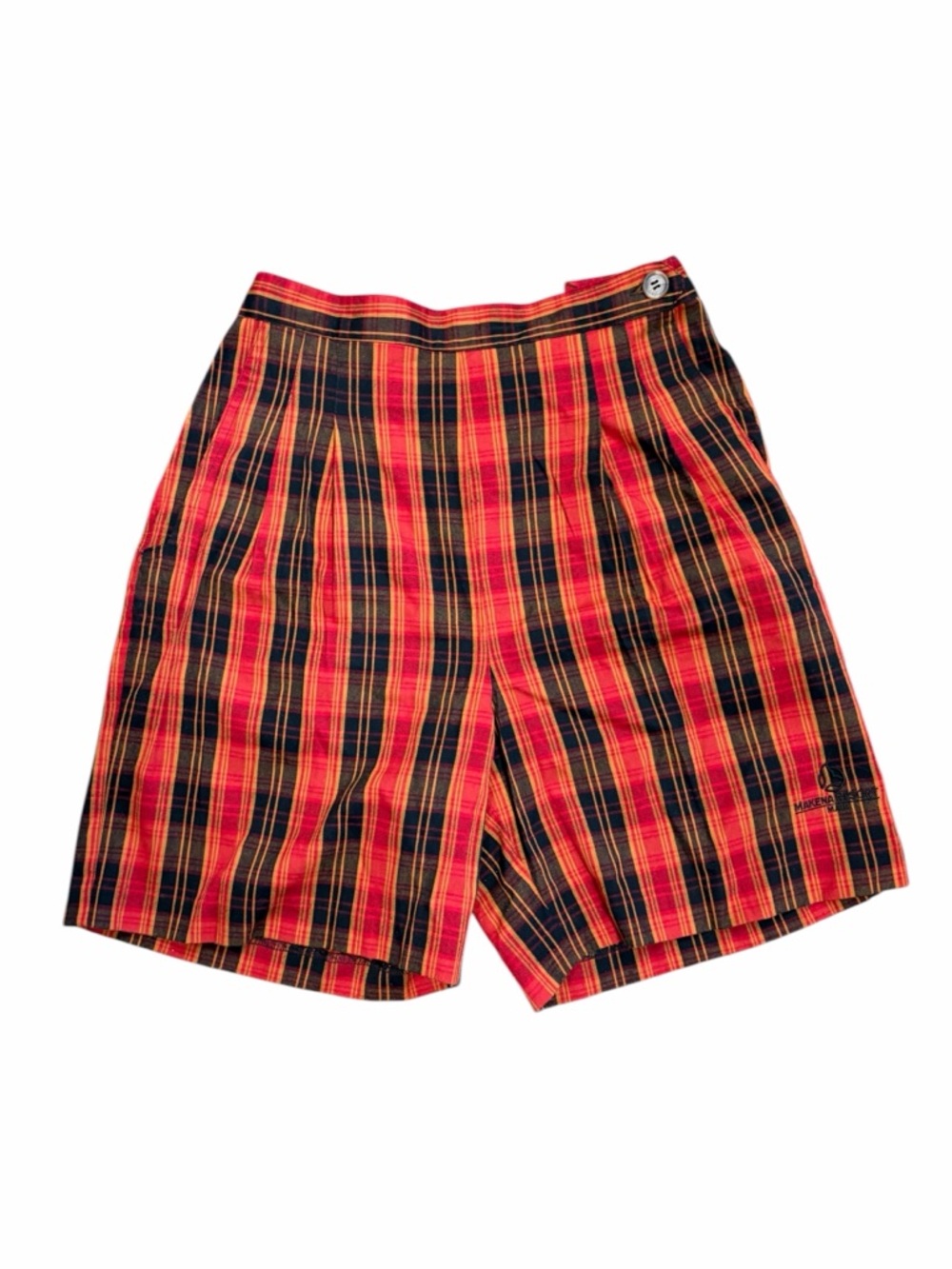 Vintage Hana Sport Plaid Golf Shorts Red & Black - Size 8